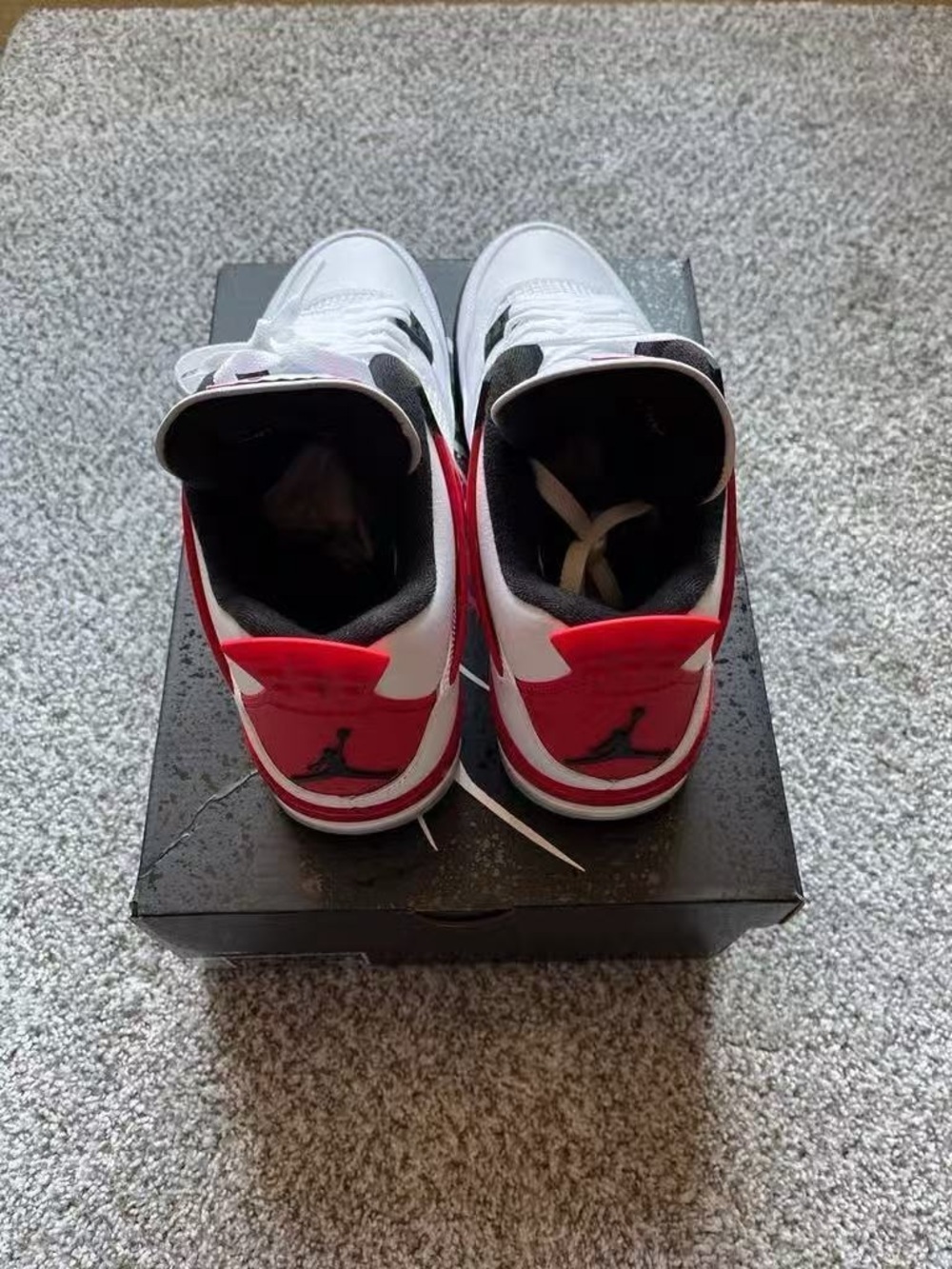 👟 New - Air Jordan 4 Retro Red Cement - Picture 8 of 9